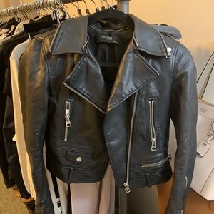 Zara leather jacket